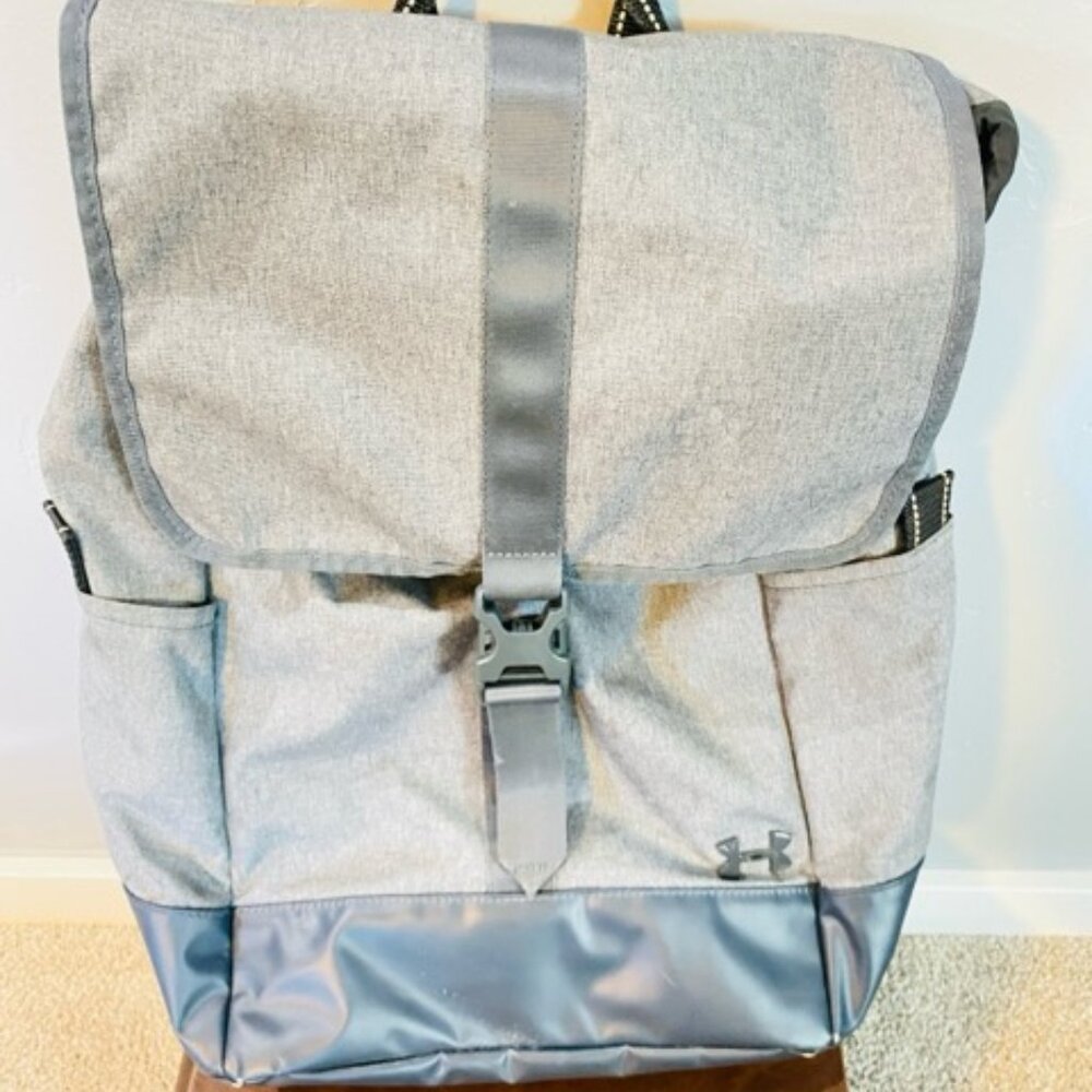 Under Armour Downtown Pack/Laptop Back Pack/Baby Bag, Heather Gray